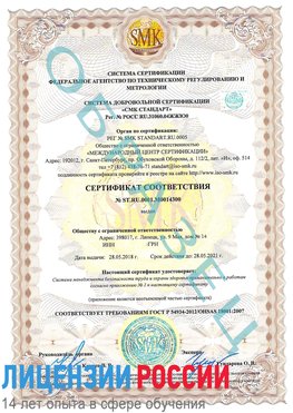 Образец сертификата соответствия Чернушка Сертификат OHSAS 18001